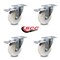 Service Caster 4 Inch Nylon Wheel Swivel Top Plate Caster Set with Total Lock Brake SCC SCC-TTL20S414-NYS-4 - alternate 3